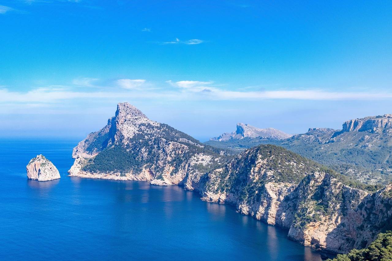 Abgebrochener Felsen Halbinsel Formentor