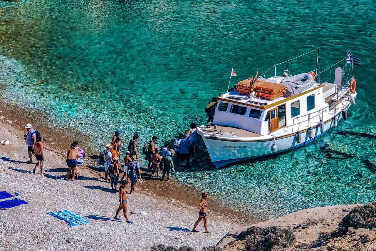 Abgelegene Badebucht auf Folegrandos