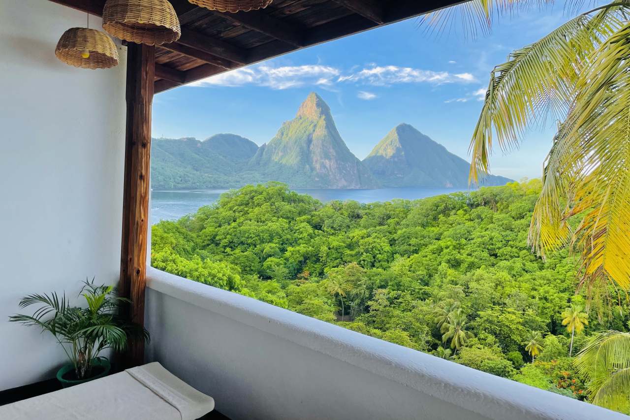 Anse Chastanet Resort Blick auf Pitons