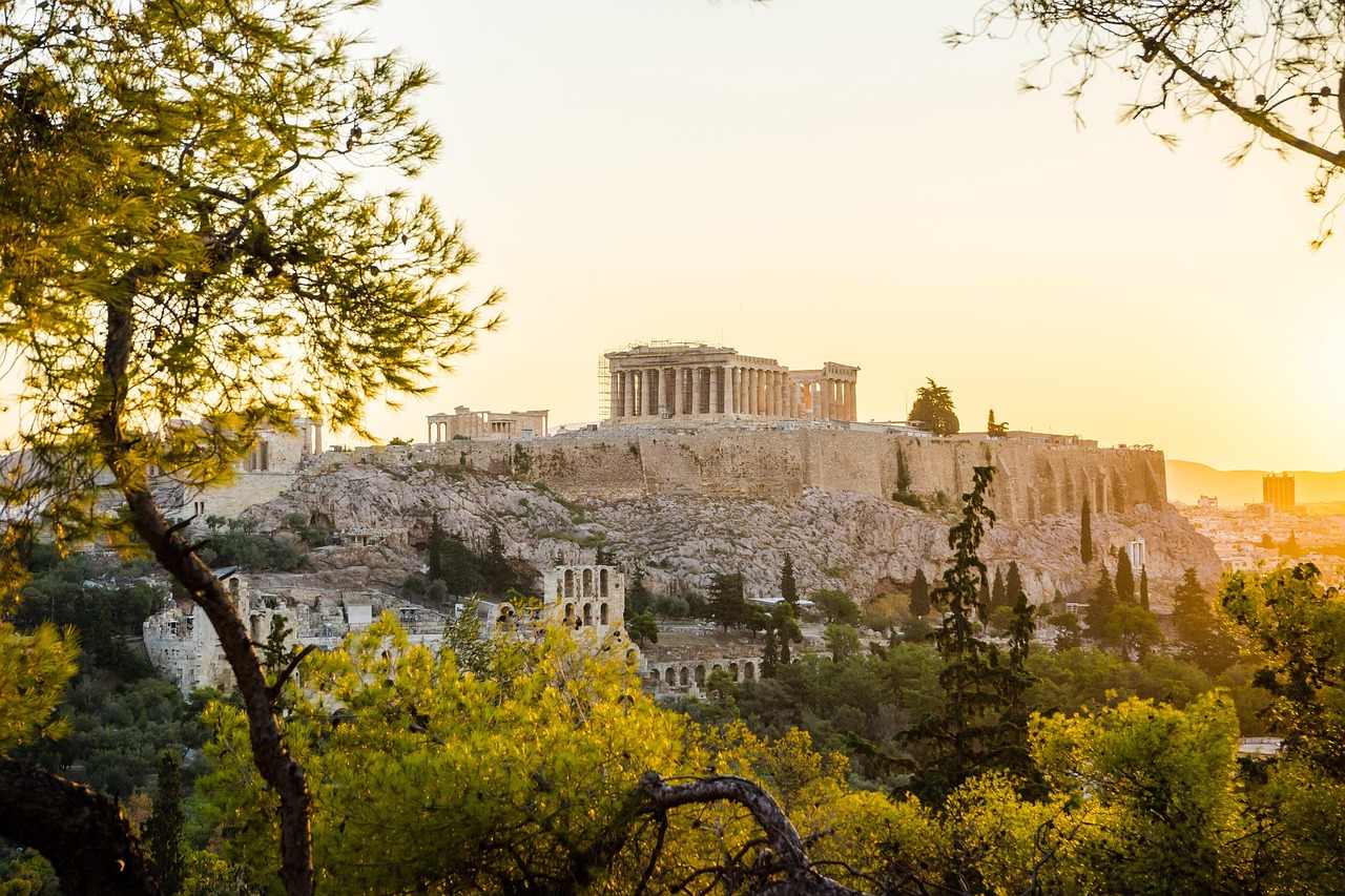Athen Akropolis Sonnenuntergang
