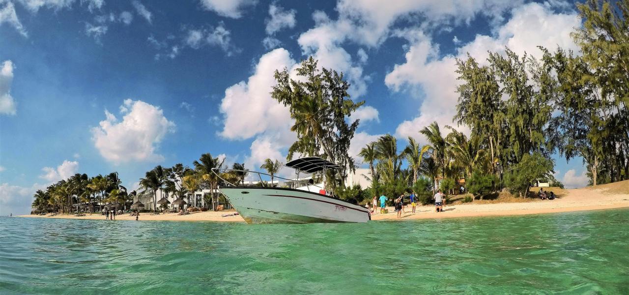 Balaclava Mauritius Strandatmosphäre