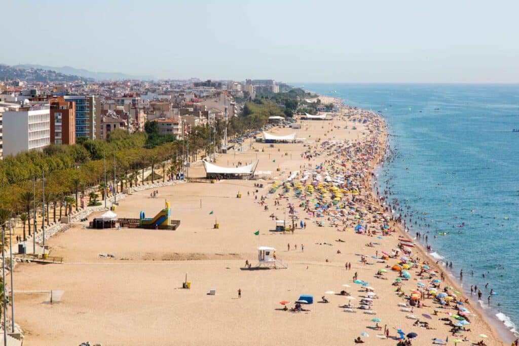 Calella de la Costa Strand und Promenade