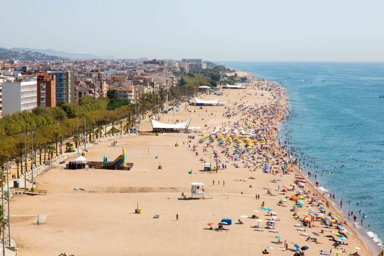 Calella de la Costa Strand und Promenade