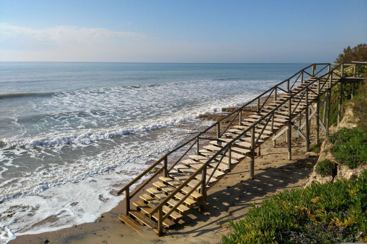 Costa Ballena Strand bei Flut