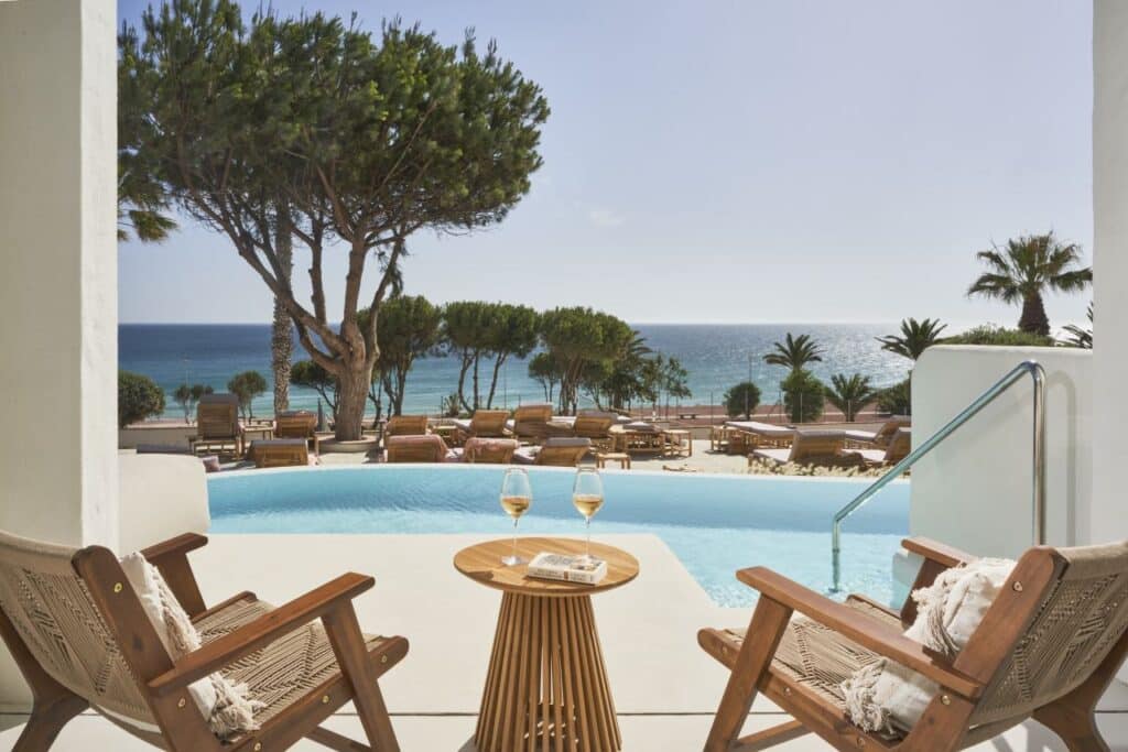 DAIA Slow Beach Hotel Conil Ausblick Terrasse der Suite