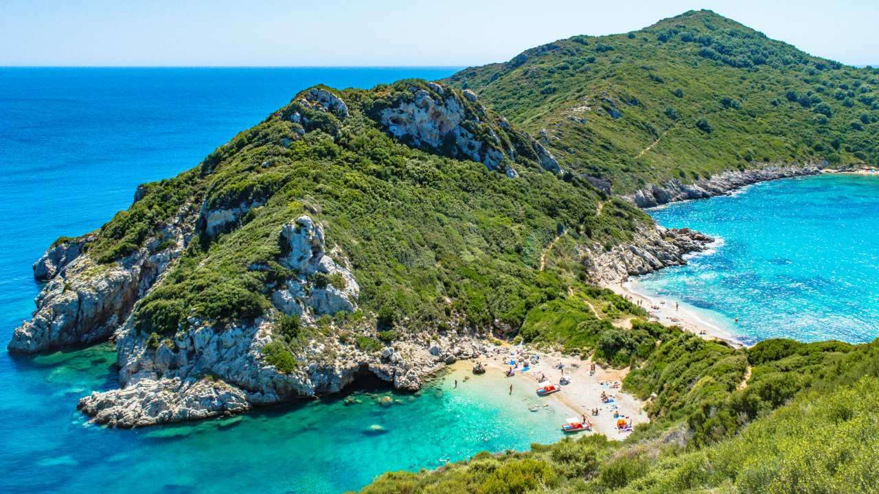 Doppelbucht von Porto Timoni auf Korfu
