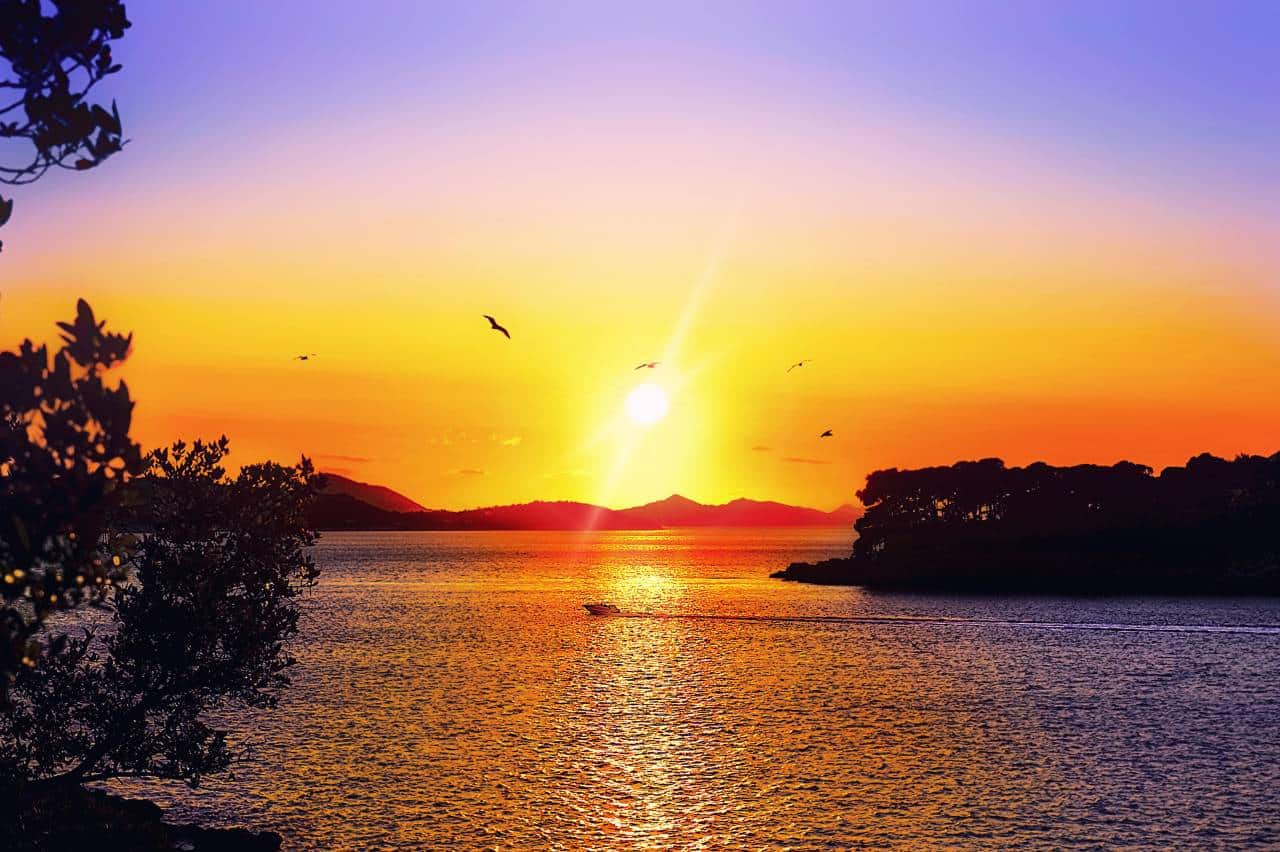 Dubrovnik Sonnenuntergang Küste