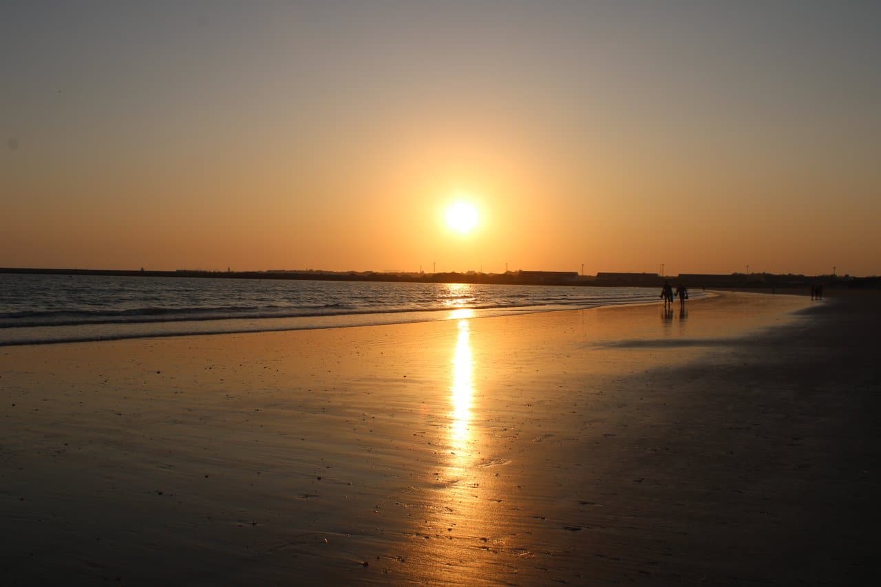 El Puerto de Santa Maria Sonnenuntergang am Strand