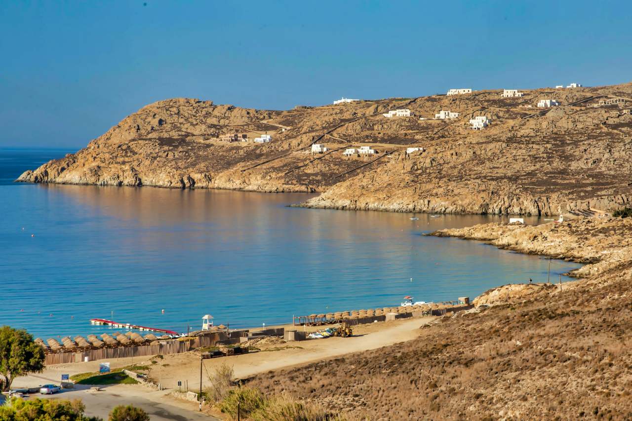 Elia Beach im Süden von Mykonos