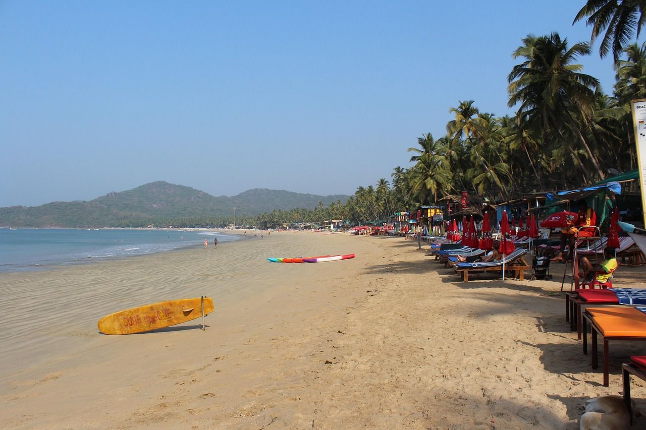 Goa kilometerlanger Badestrand