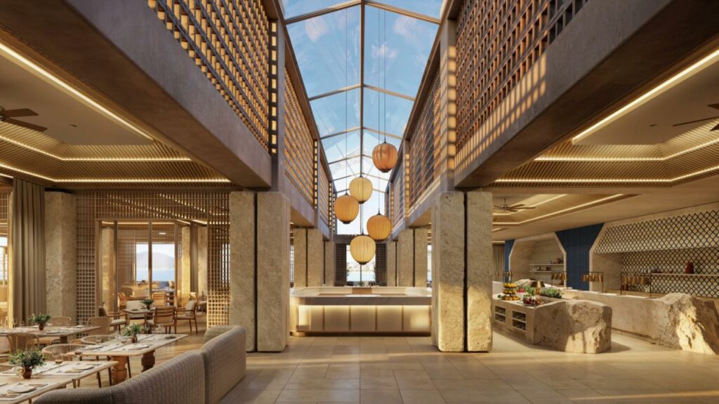 Hauptrestaurant im Amoh Resort Rhodes