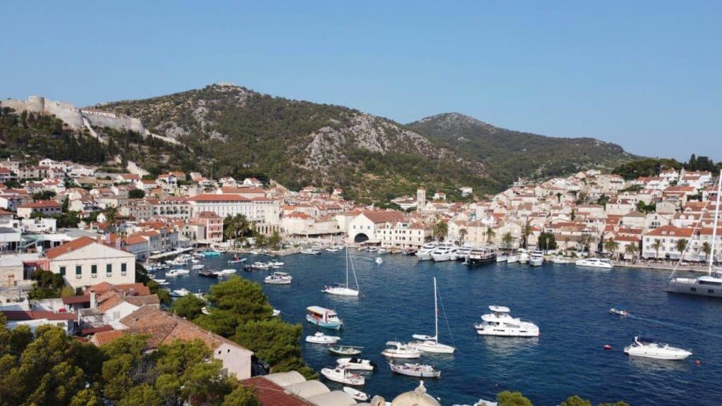 Hvar Stadt Hafen