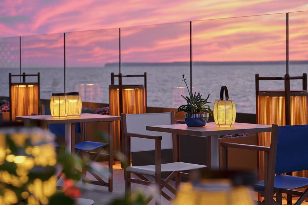 Iberostar Selection Es Trenc Restaurant Meerblick Sonnenuntergang