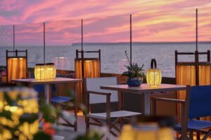 Iberostar Selection Es Trenc Restaurant Meerblick Sonnenuntergang