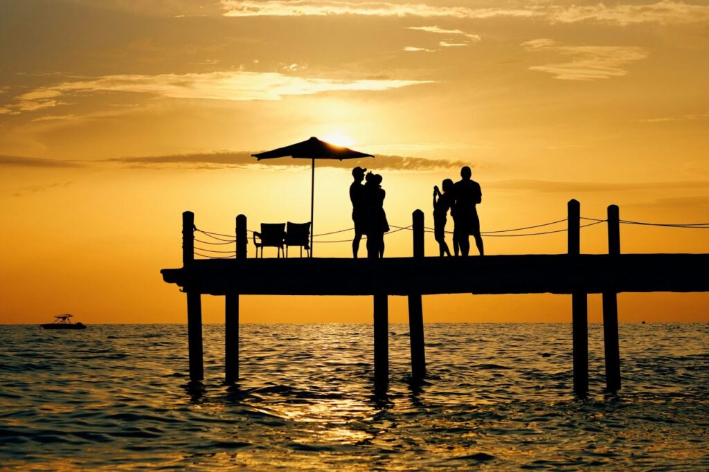 Konakli Sonnenuntergang an der Küste