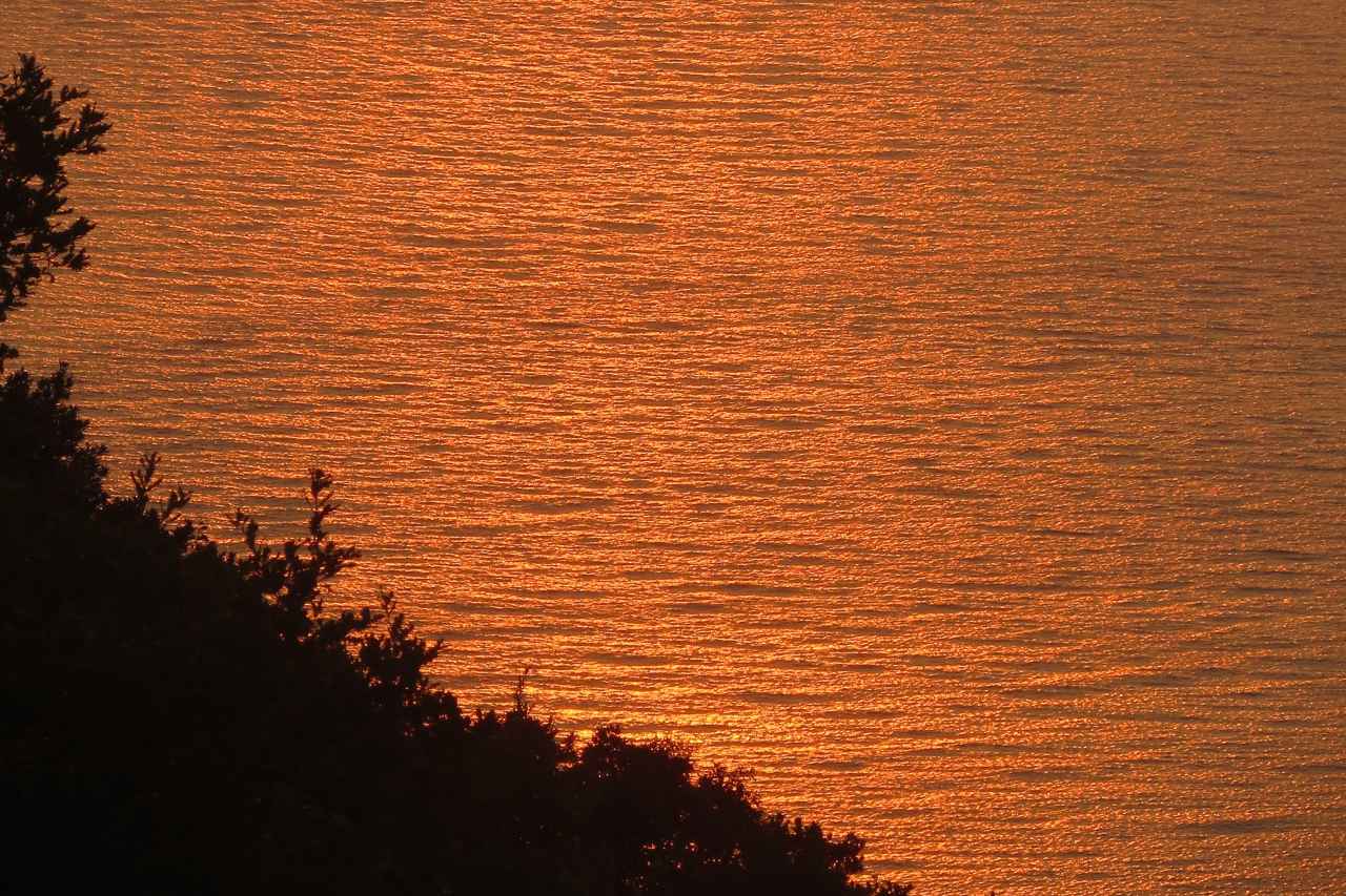 Korfu Farbenspiel Sonnenuntergang auf dem Meer