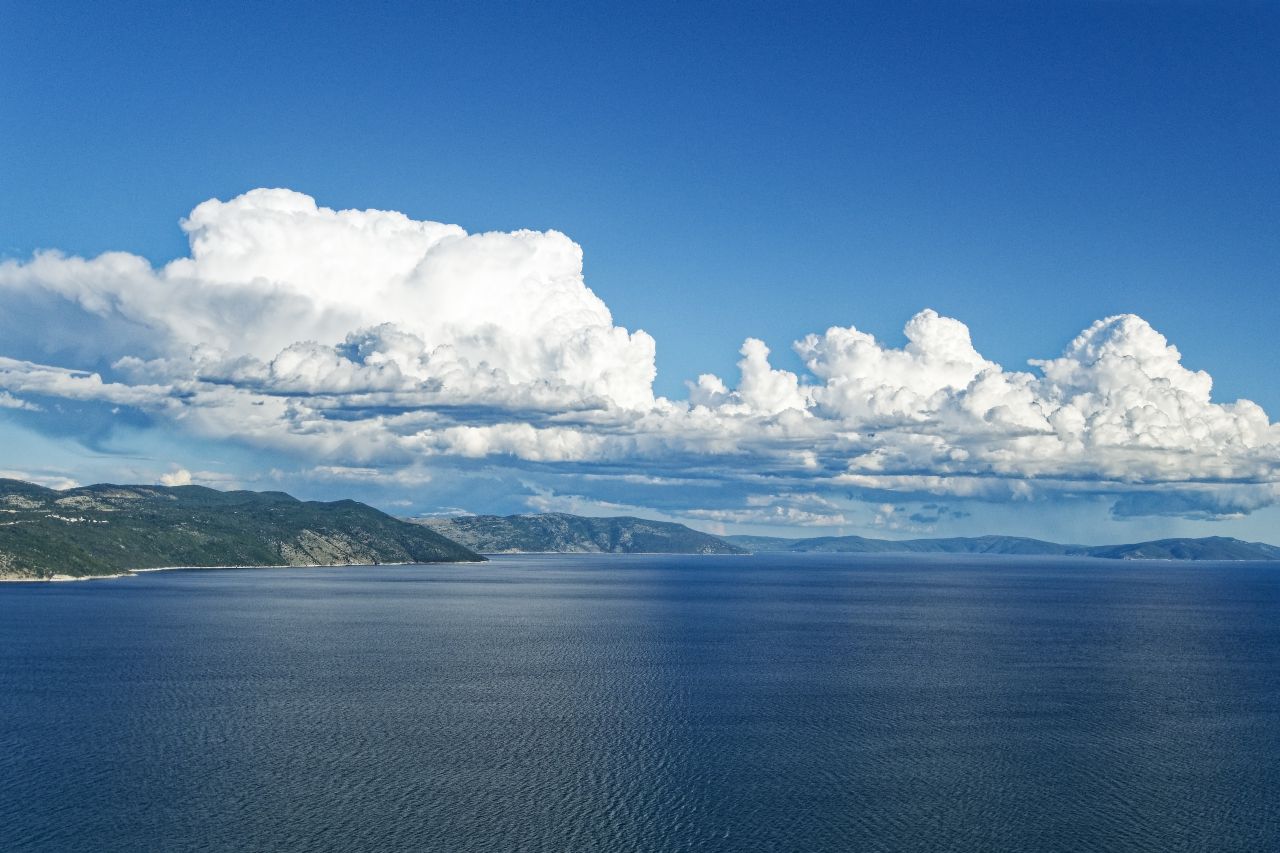 Kvarner Bucht Küstenlinie