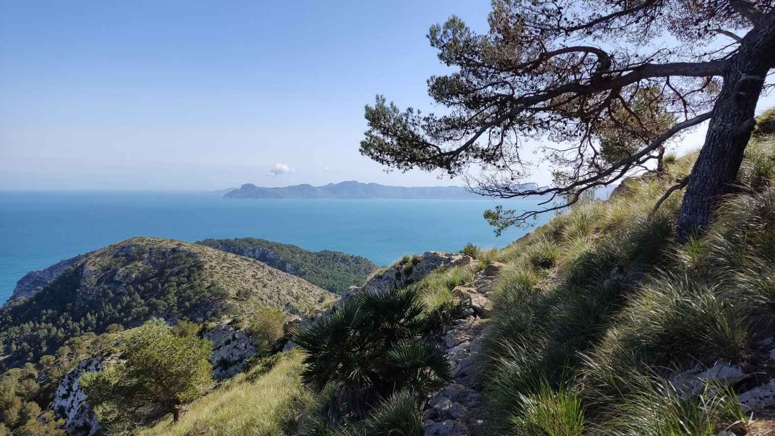 Landschaft Südwesten Mallorca Meerblick