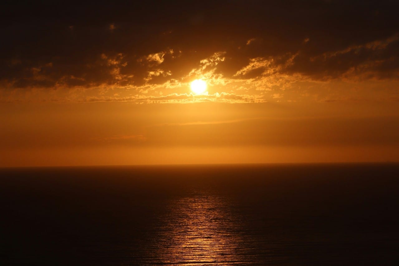 Lefkimi Cape Asprokavos Sonnenuntergang