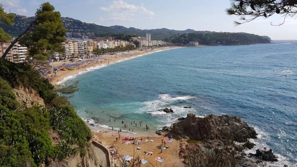 Lloret de Mar Strand und Bucht