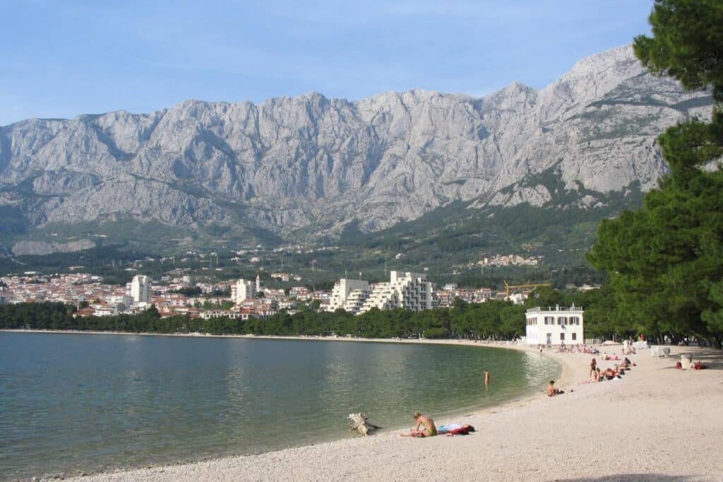 Makarska Dalmatien Bucht und Strand