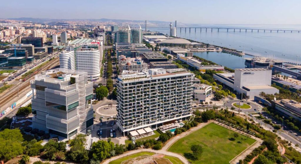 Martinhal Lisbon Oriente Lage am Tejo