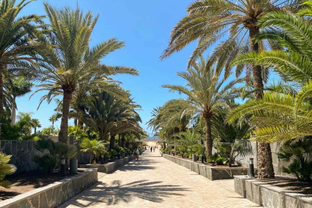 Maspalomas gepflegte Promenade
