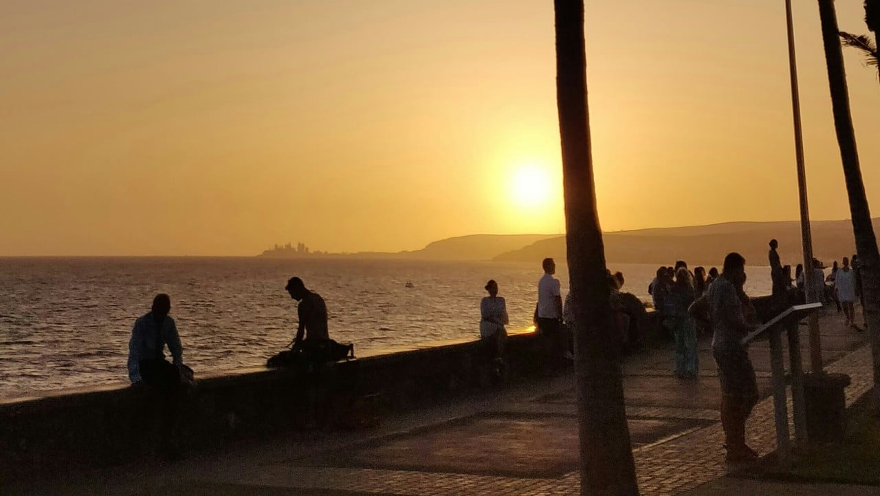 Meloneras Sonnenuntergang an der Promenade
