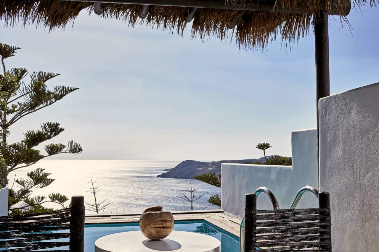 Myconian Utopia Resort Zimmer mit Meerblick