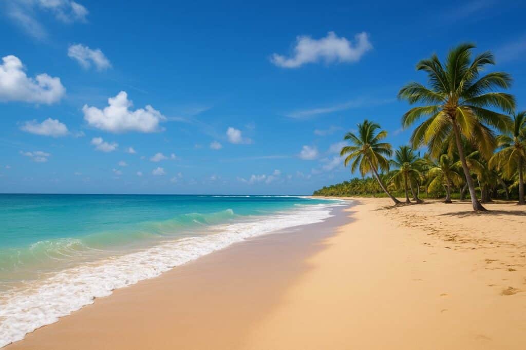 Playa Macao Strand mit Palmen