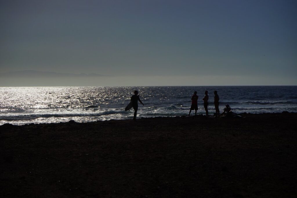 Playa de Aro Mondscheinspiegelung auf dem Meer