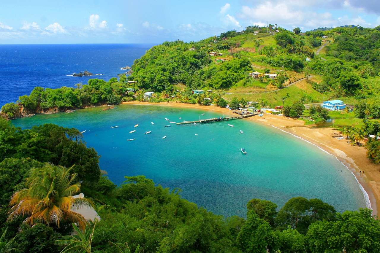 Ruhige Bucht auf Tobago