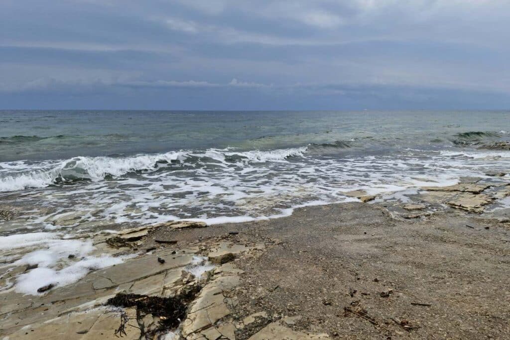 Savudrija einsamer Strandabschnitt