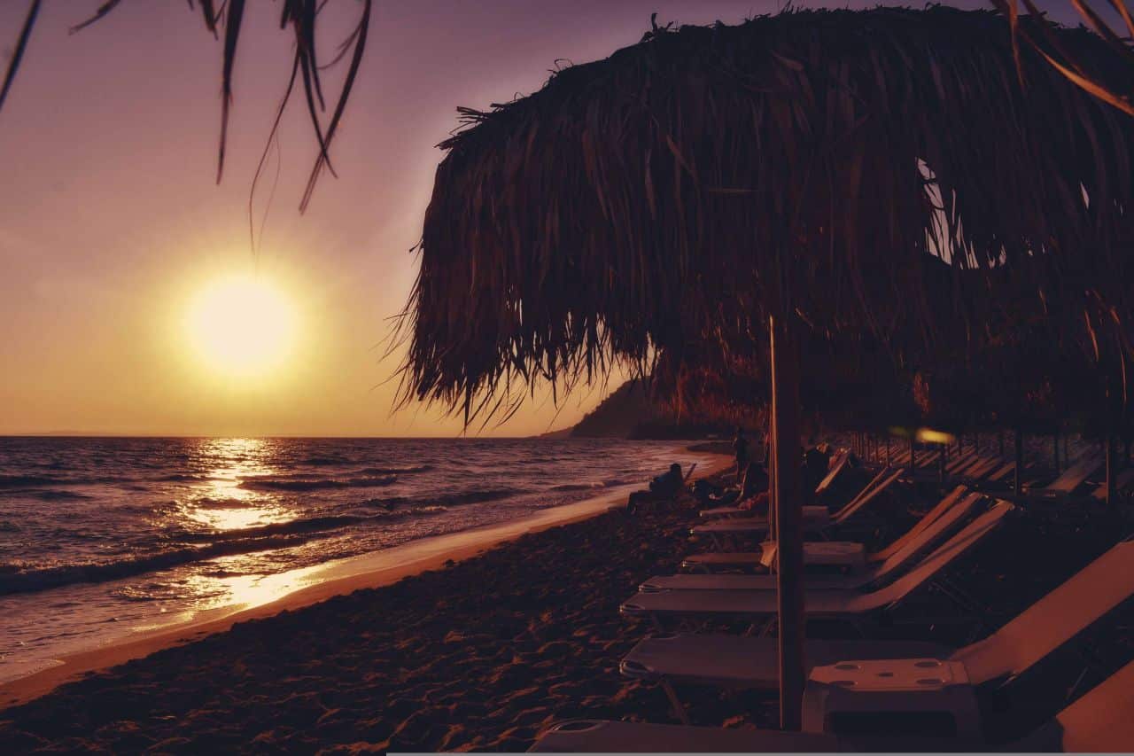 Sivota Epirus Strand Sonnenuntergang