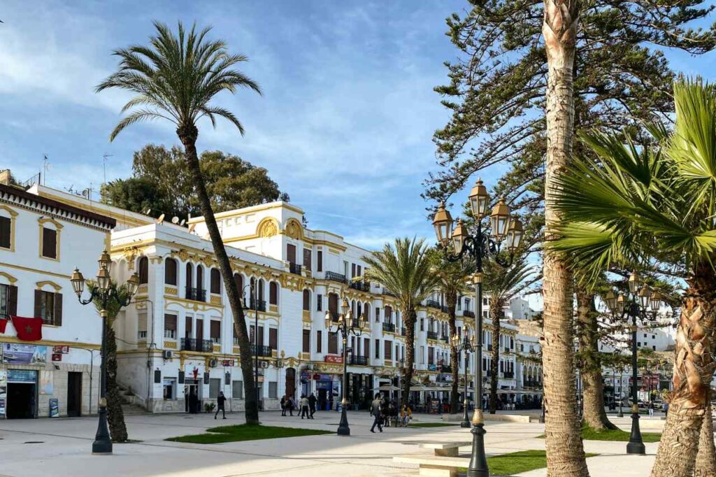 Tanger gepflegte Fußgängerzone