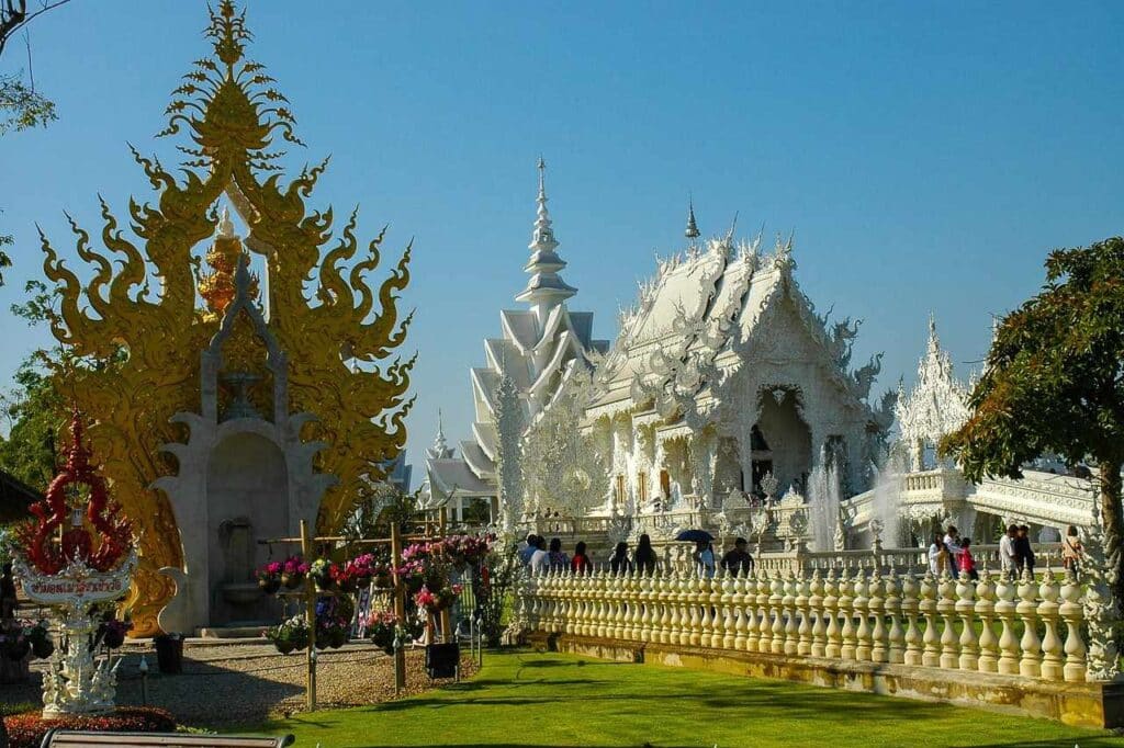 Thailand weißer Tempel Kultur