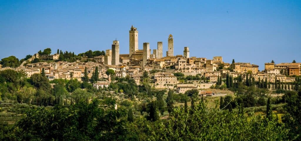 Toskana maritime Landschaft und reizvolle Dörfer