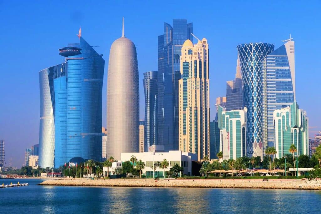 Wolkenkratzer Skyline Doha