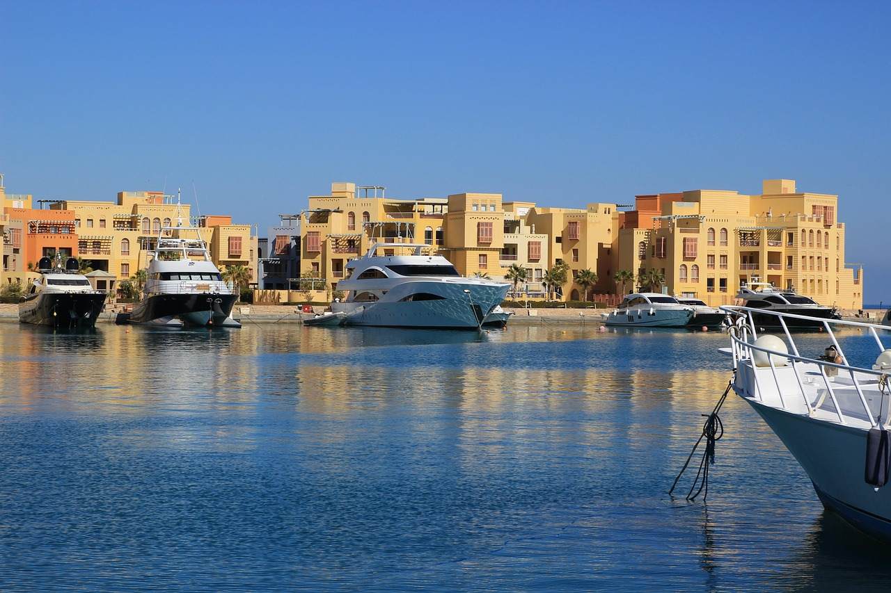 Yachten im Hafen von El Gouna