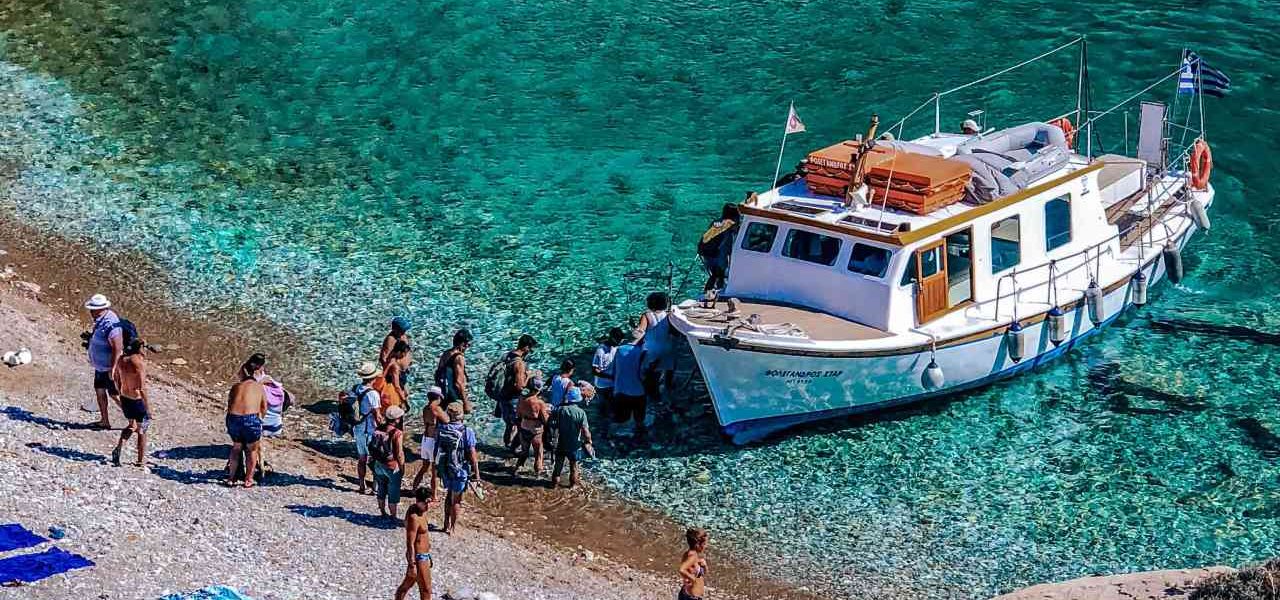 Abgelegene Badebucht auf Folegrandos