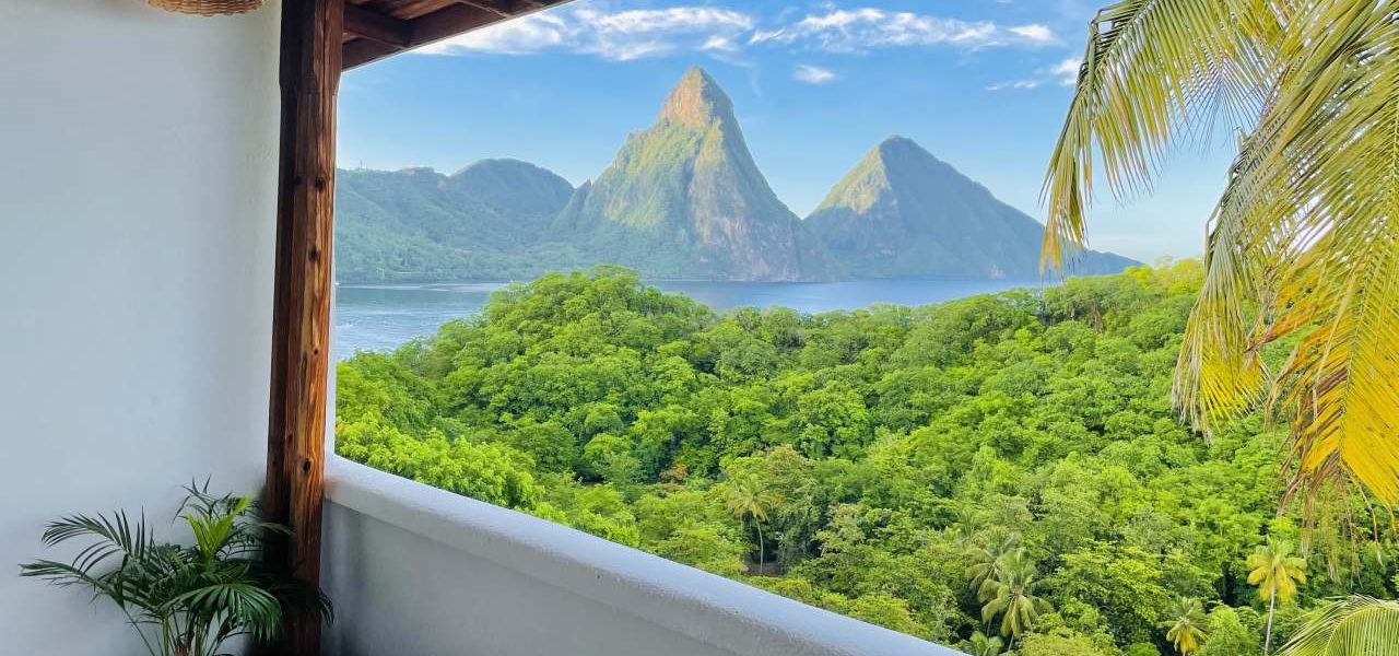 Anse Chastanet Resort Blick auf Pitons