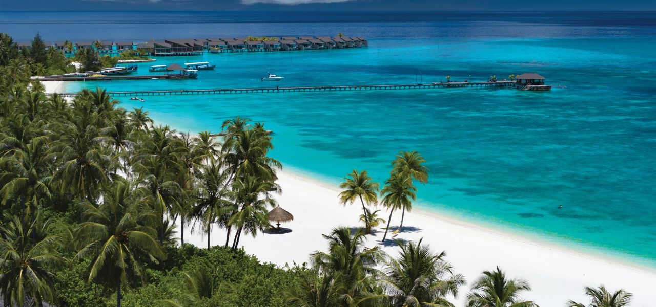 Atmosphere Kanifushi Strand und tropische Vegetation Atmosphere Kanifushi Strand und tropische Vegetation