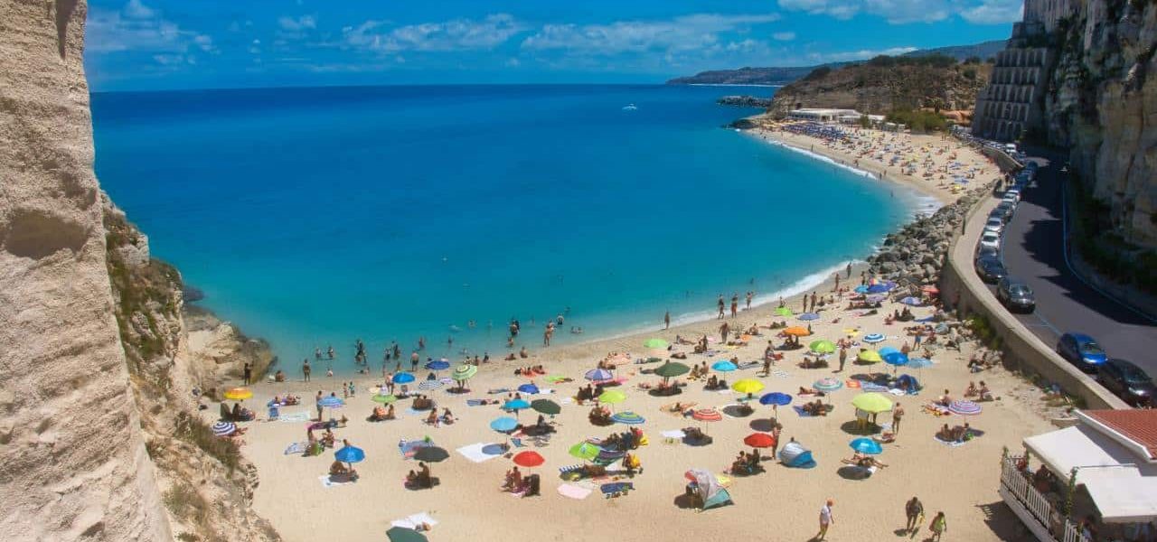 Badebucht in Tropea Kalabrien