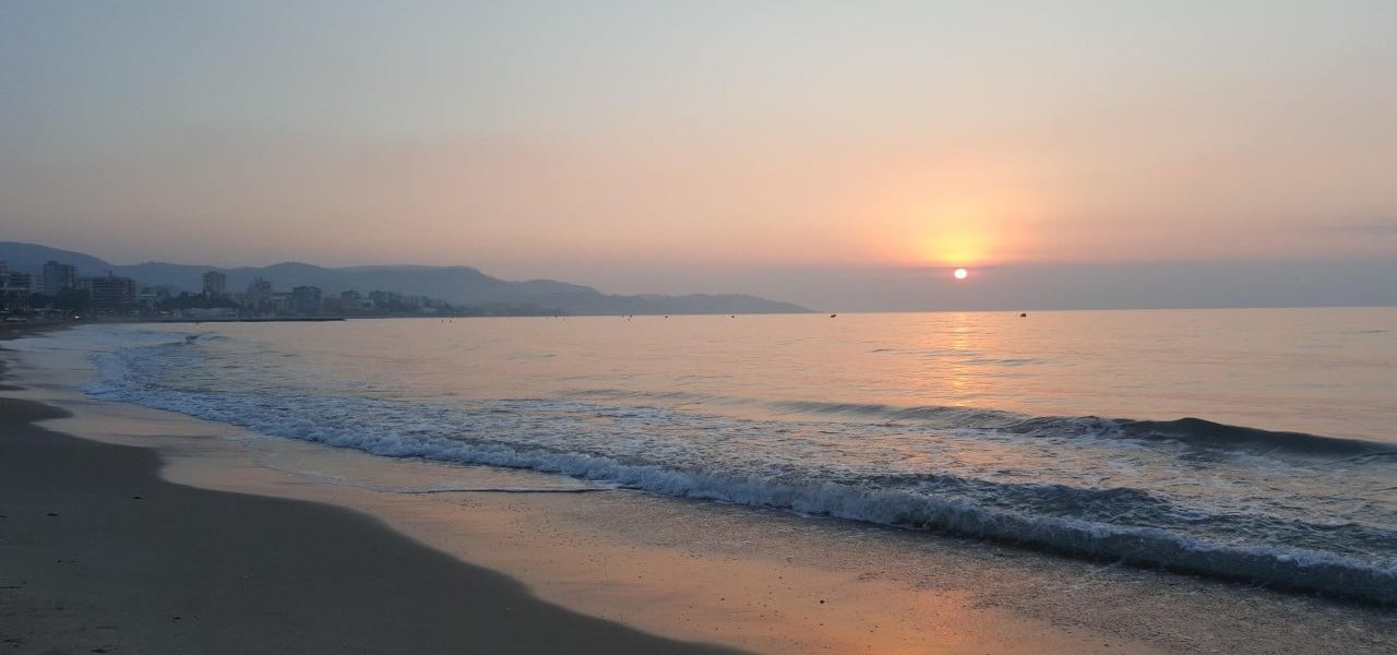 Benicàssim Strand Sonnenaufgang