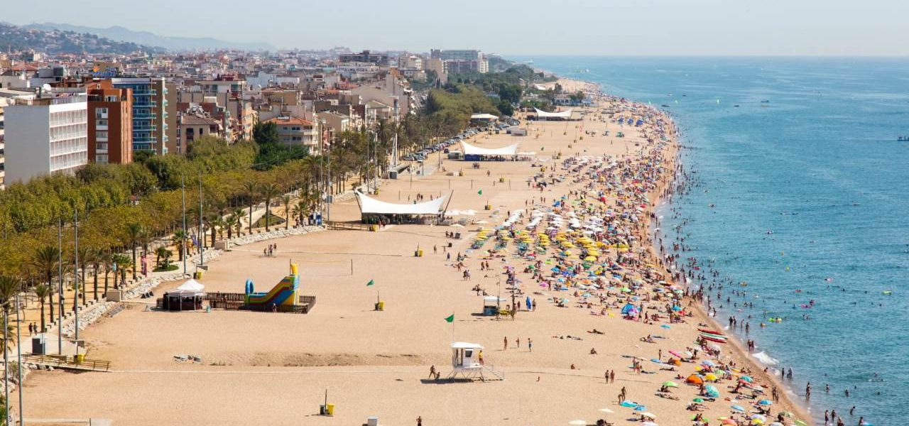 Calella de la Costa Strand und Promenade