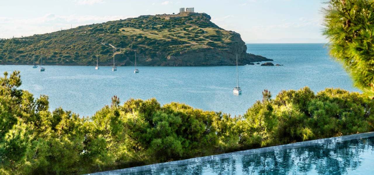 Cape Sounio Grecotel Blick Poseidon Tempel