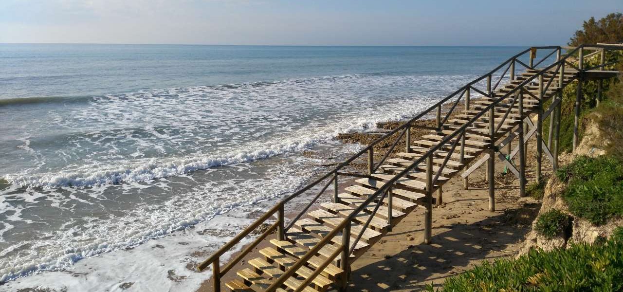 Costa Ballena Strand bei Flut