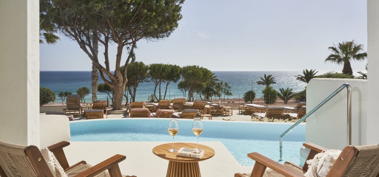 DAIA Slow Beach Hotel Conil Ausblick Terrasse der Suite