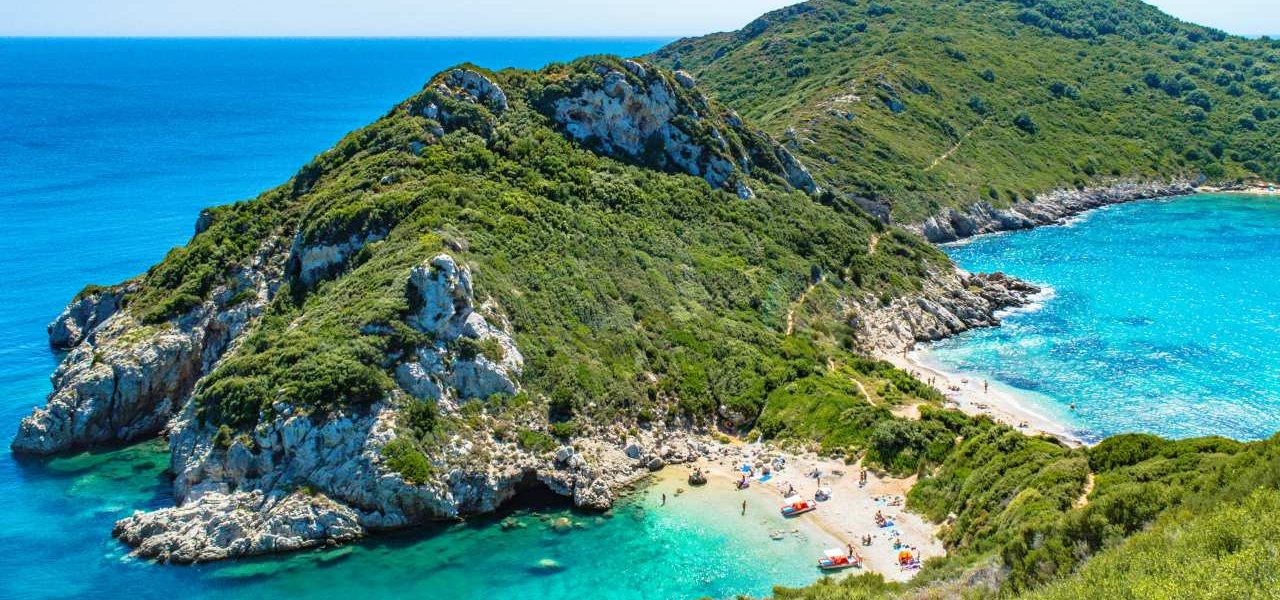 Doppelbucht von Porto Timoni auf Korfu