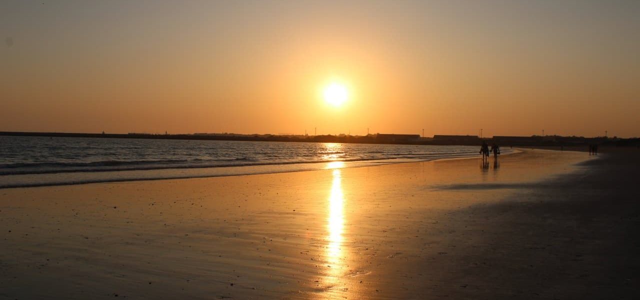 El Puerto de Santa Maria Sonnenuntergang am Strand